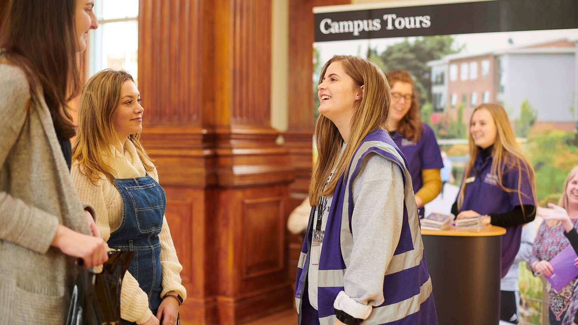 A Student Guide helps prospective students on Open Day