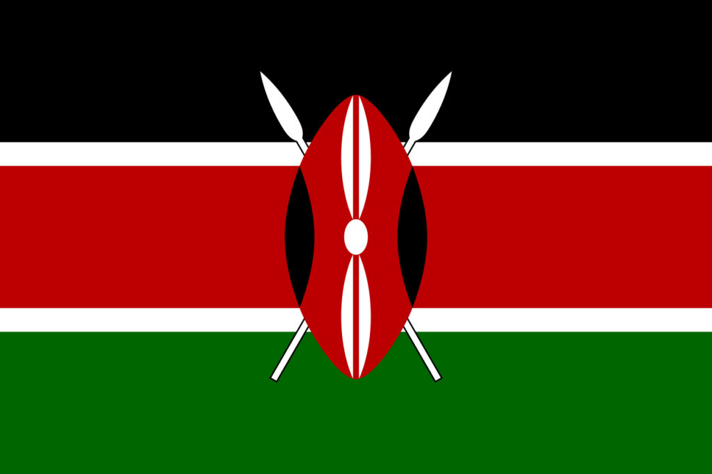 An image of the flag of Kenya