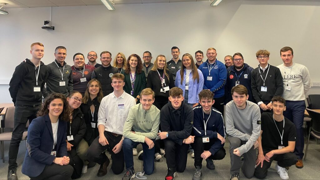 sport and mental health networking event group photo