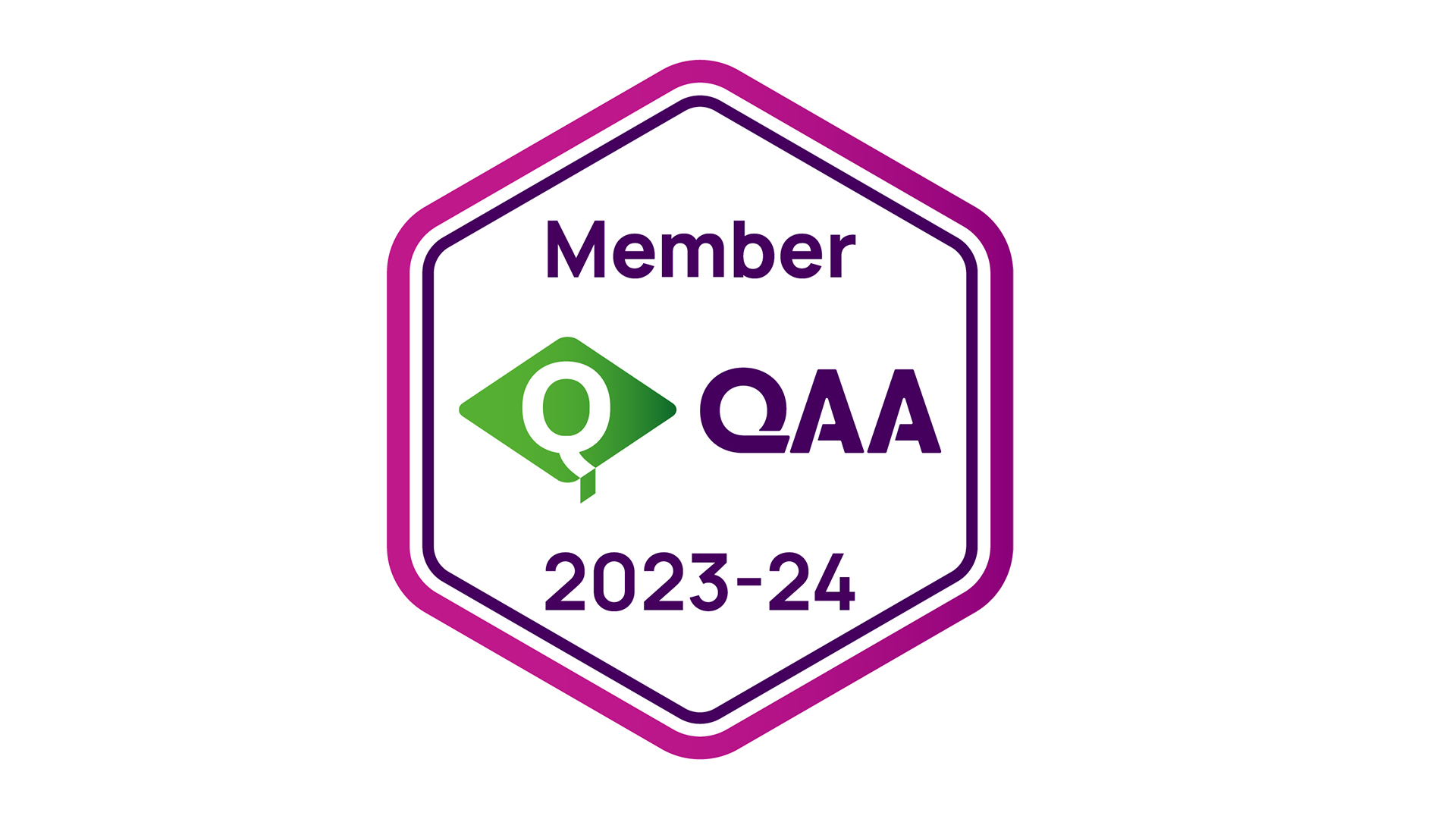 QAA membership badge 2023-24