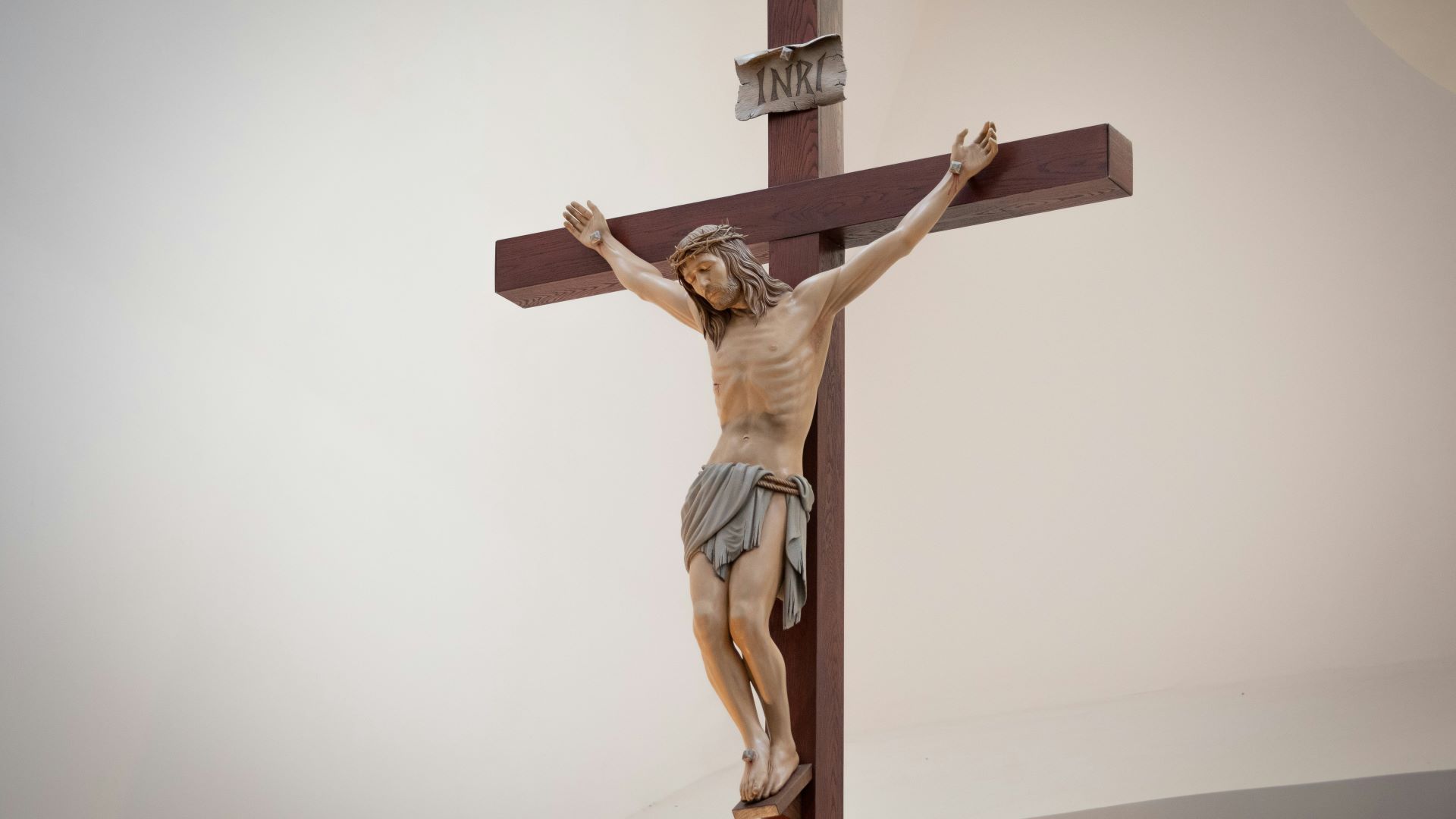 An image of Jesus on the cross.
