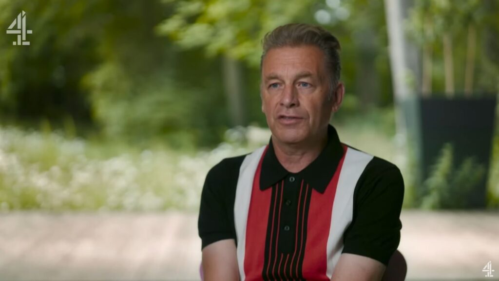 Image of Chris Packham being interviewed for Edge Hill Critical Awards in Television.