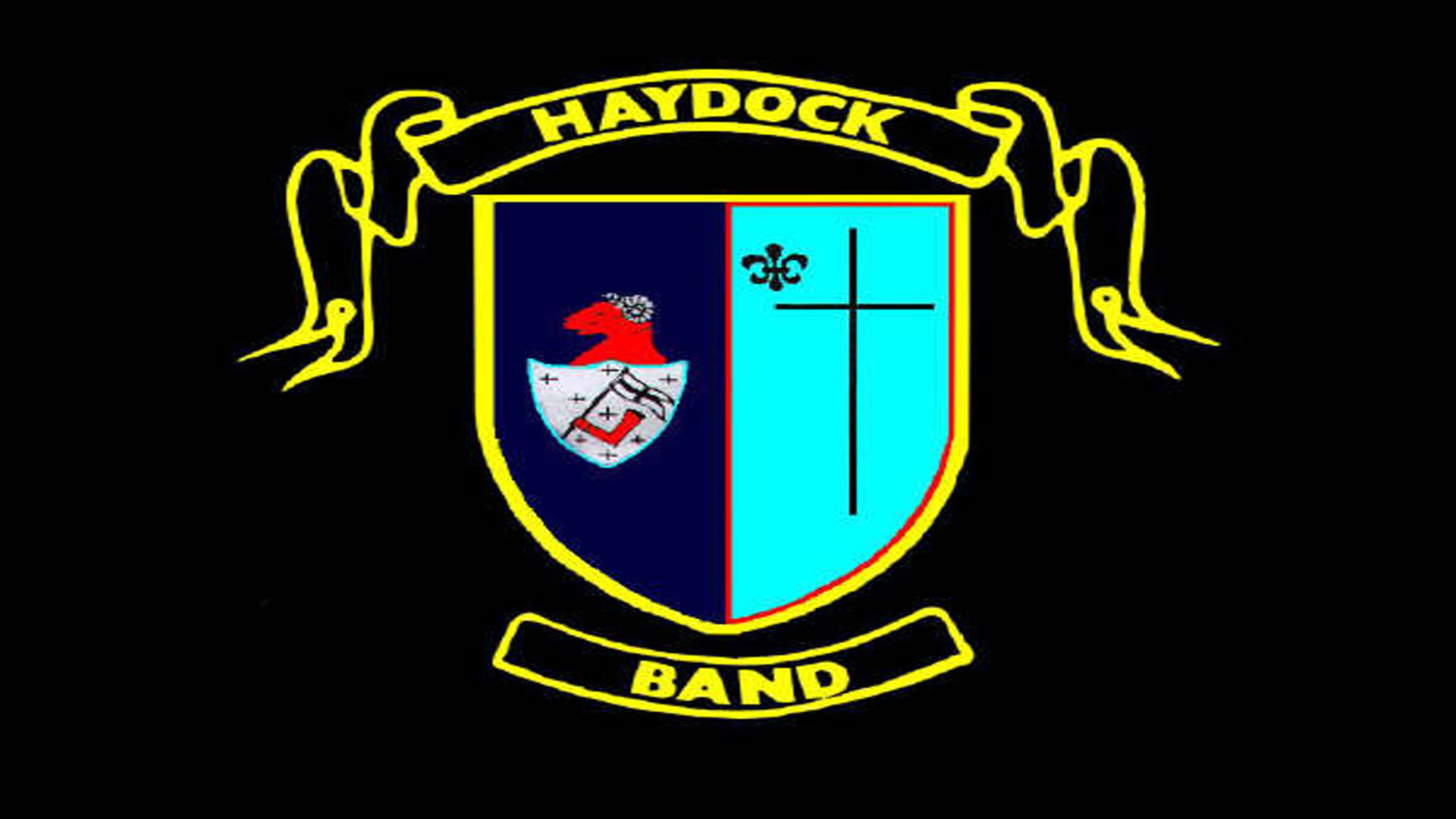 The logo of Haydock Band, a musical group based in Haydock, Liverpool.