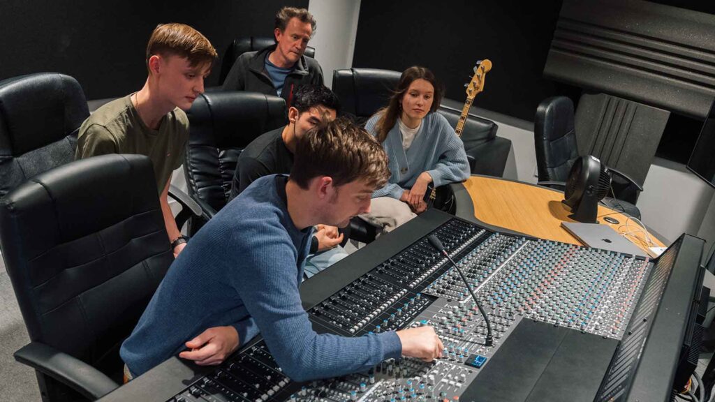 Producer Matt Taylor reveals the secrets to finding your musical voice to Edge Hill students.