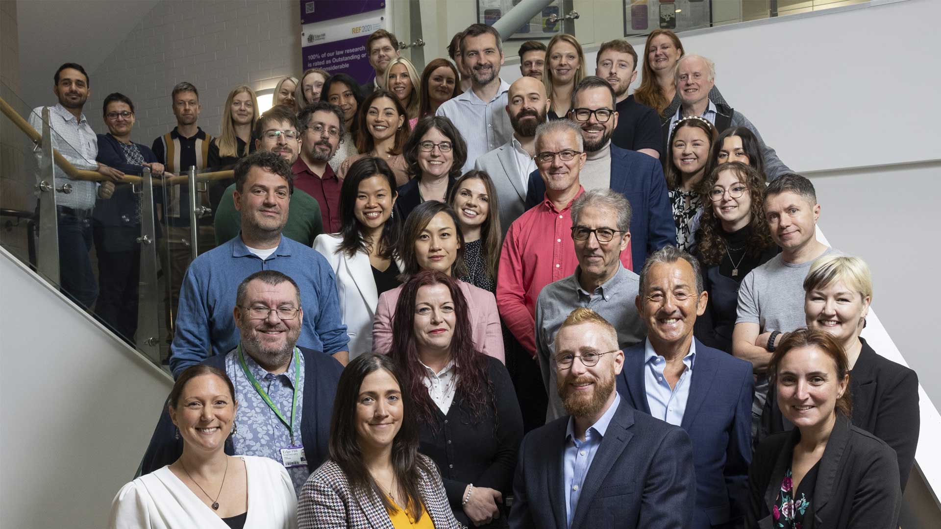 group photo of the staff from the Psychology department