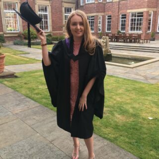 Photo of Hollie Wilkinson on graduation day