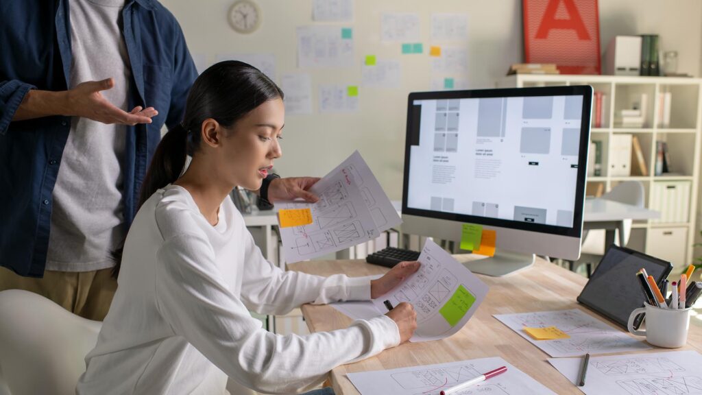 User Experience Designers at work