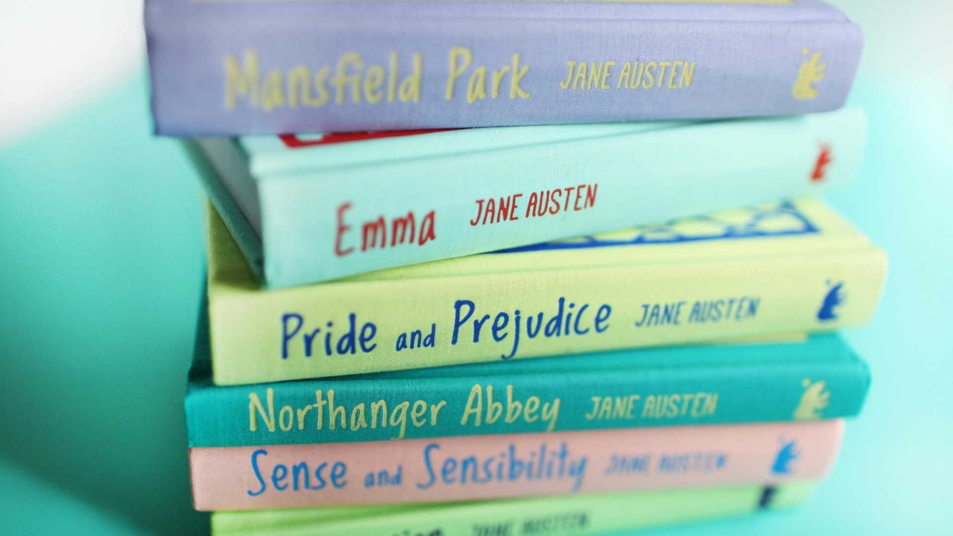 A pile of Jane Austen books