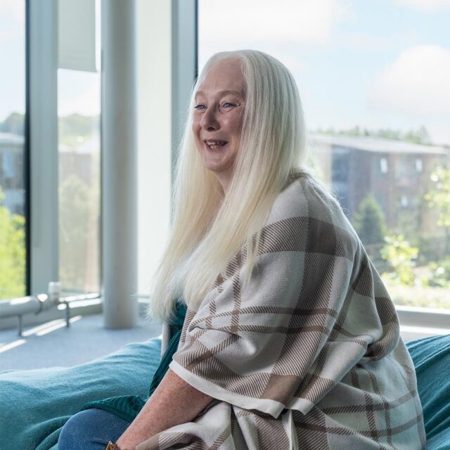 Fiona smiling during a Counselling and Psychotherapy session