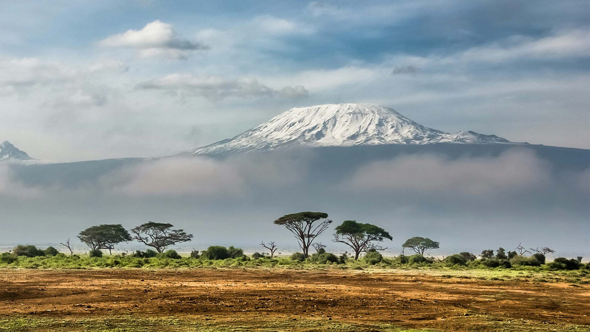 View of Kilimanjaro from Amboseli National Park, Kenya
