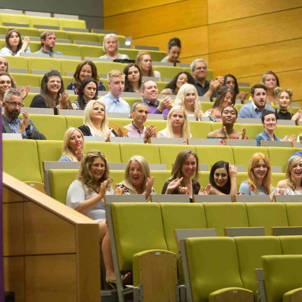 students in lecture theatre
