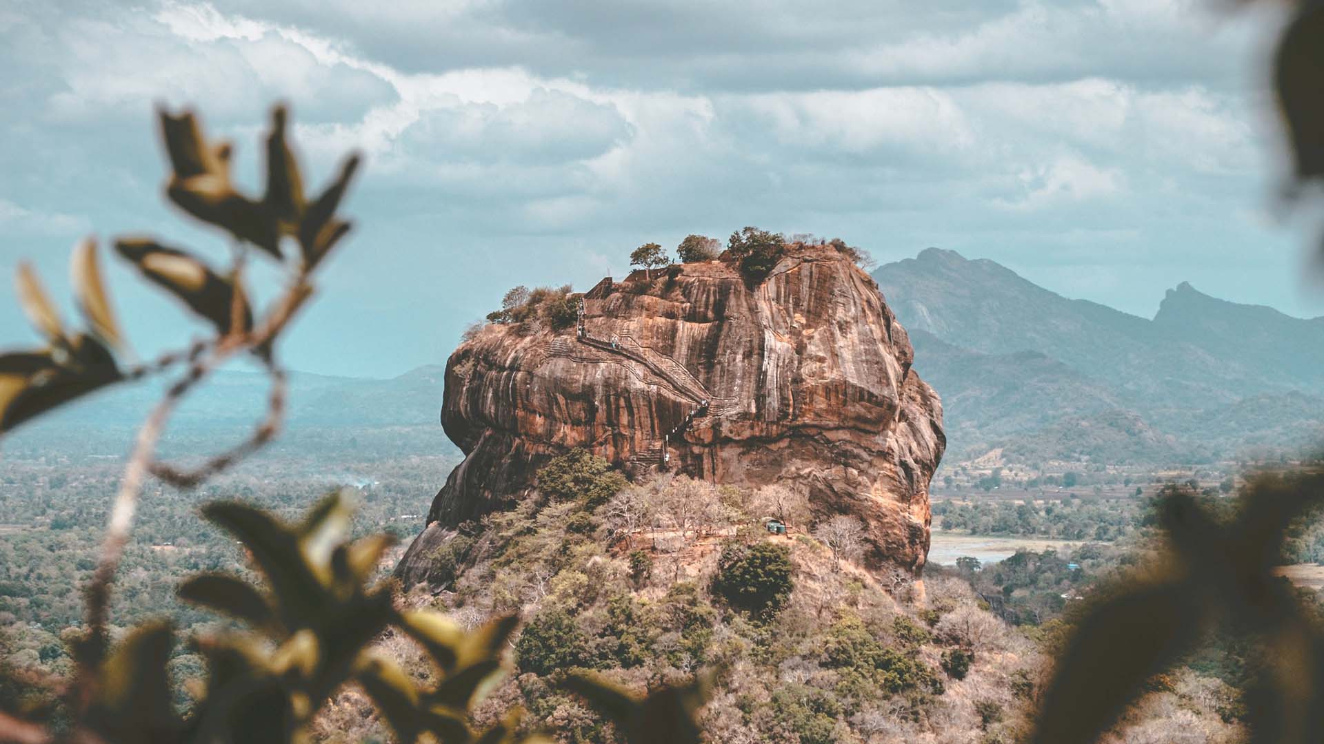 View on Sigiriya in Sri Lanka from afar