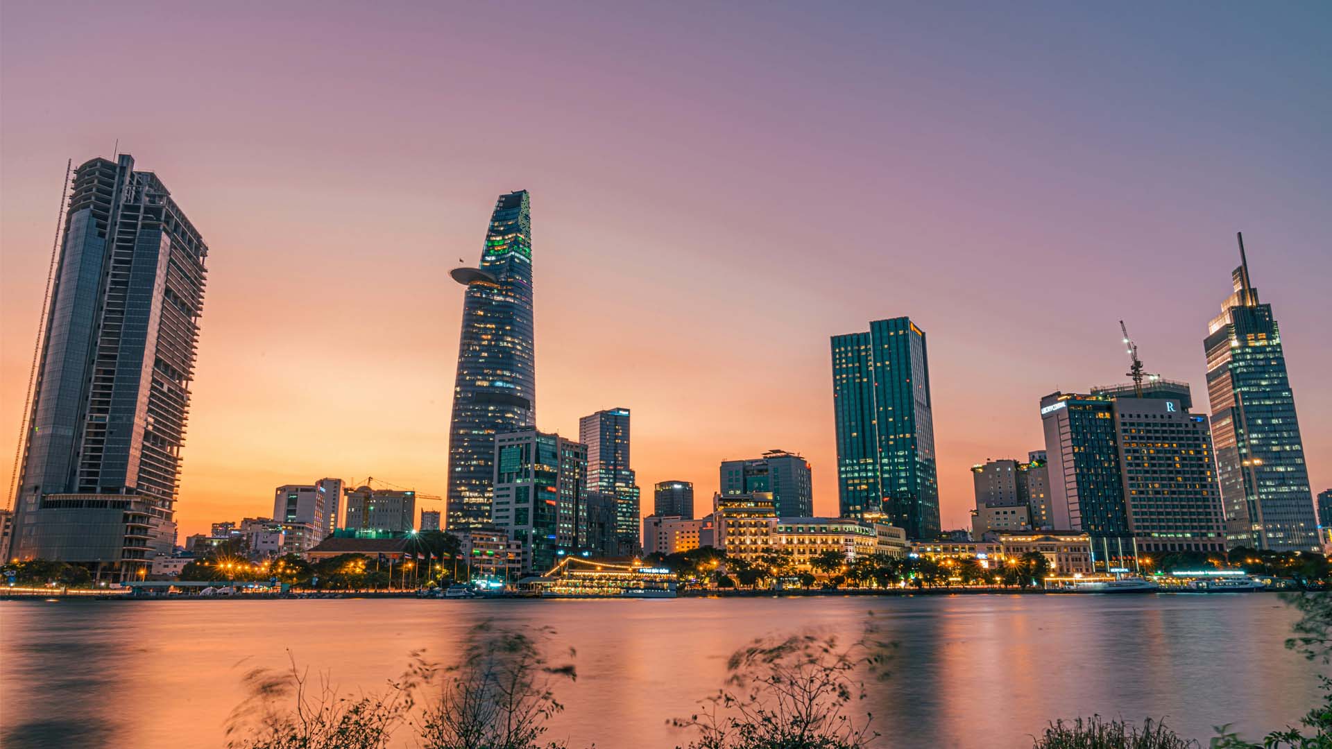 View on Ho Chi Minh city in Vietnam