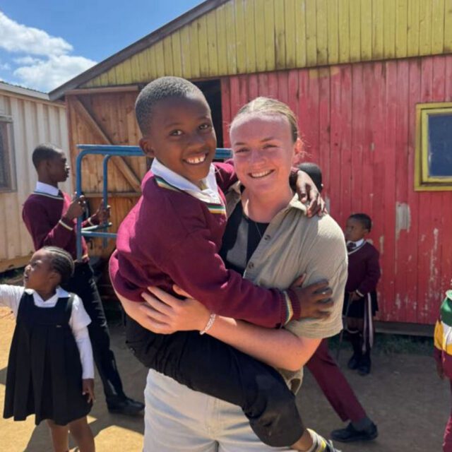 Kate James, sports graduate currently working in Ghana.