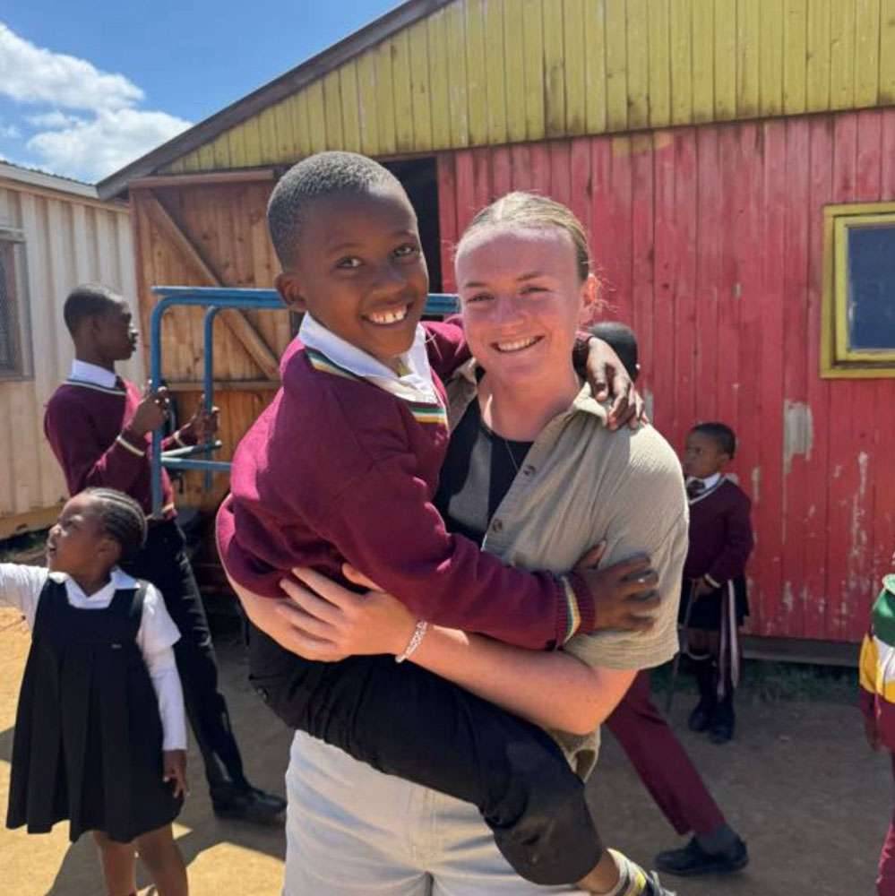 Kate James, sports graduate currently working in Ghana.