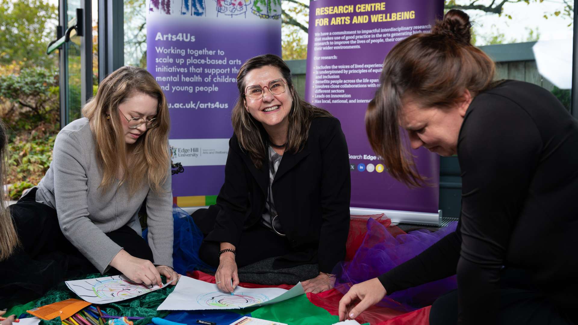 Vicky Karkou taking part in research
