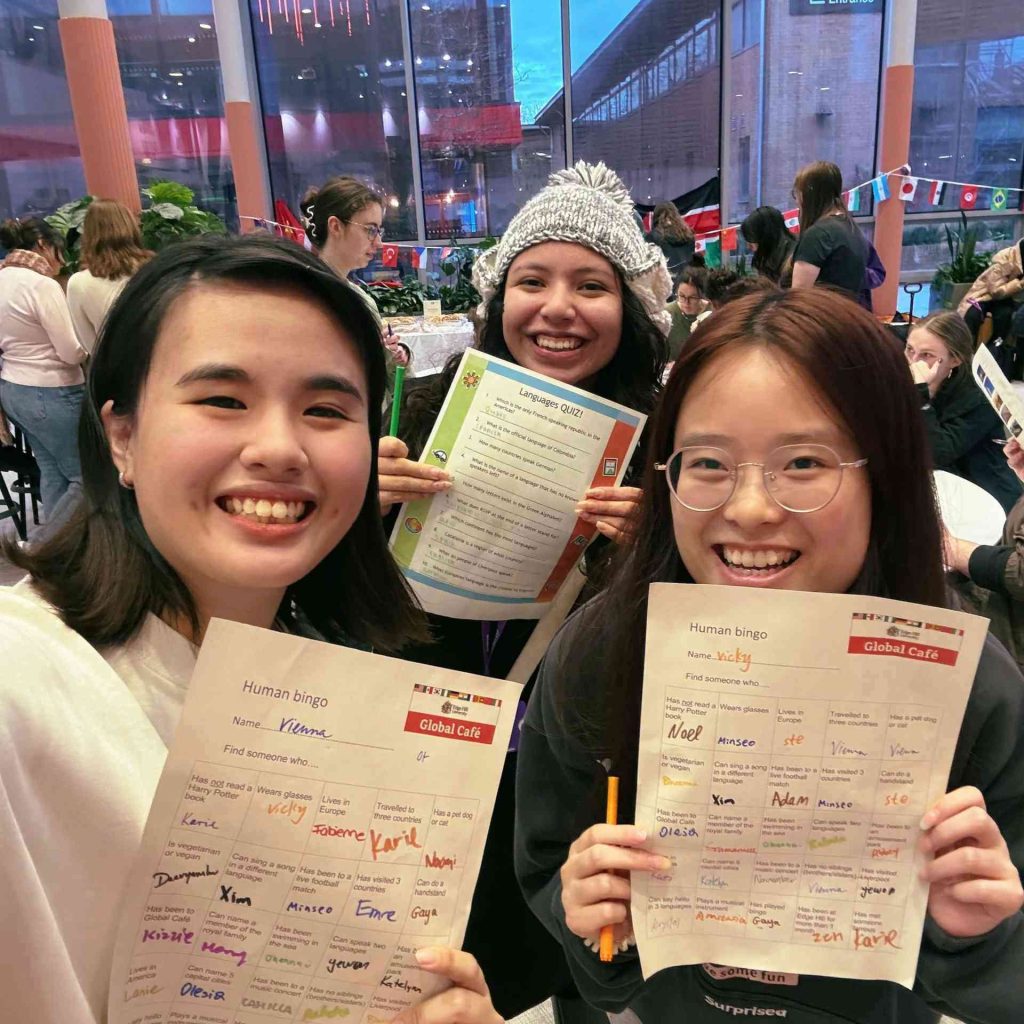 Students at Global Cafe
