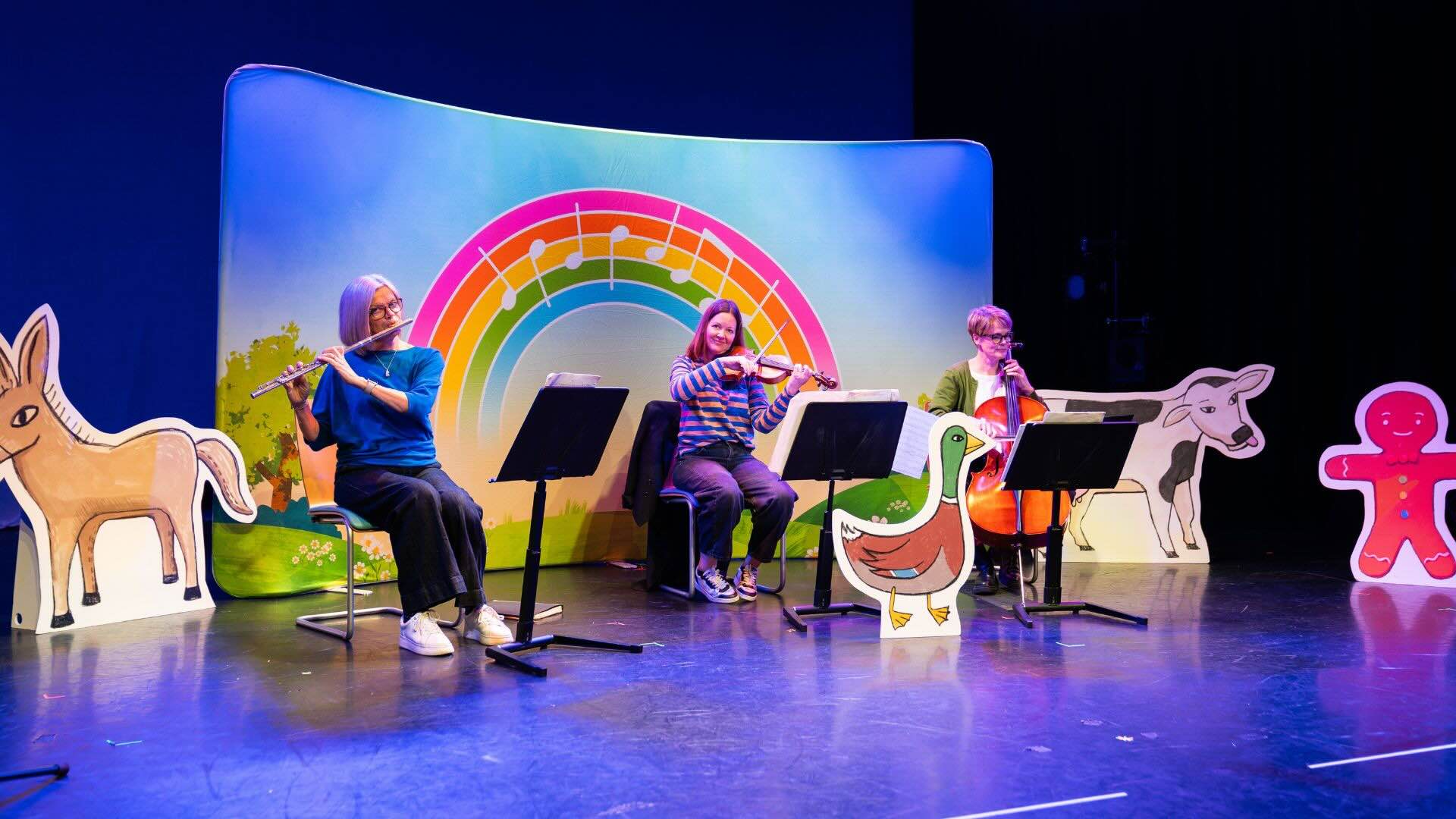 performers on a stage