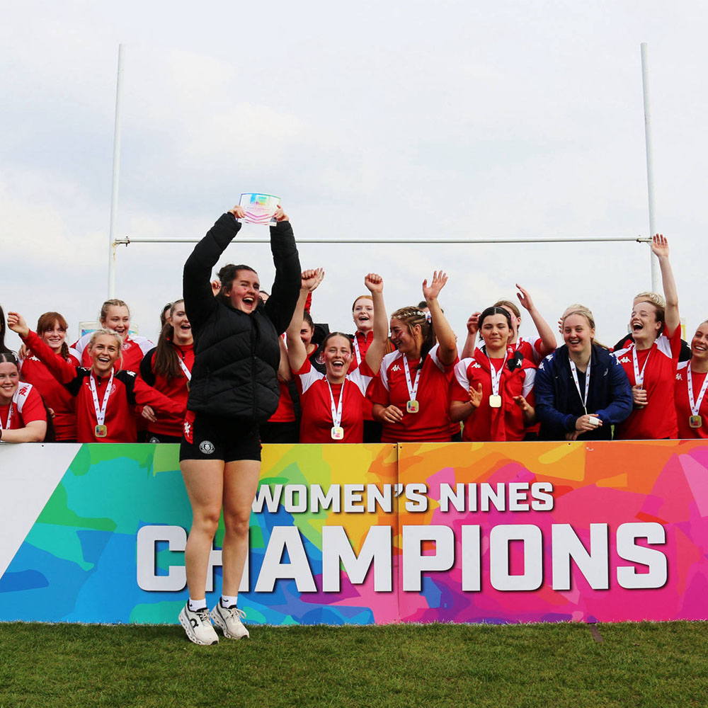 Wigan Warriors lift the Rugby Football League’s (RFL) Women’s Nines Festival trophy