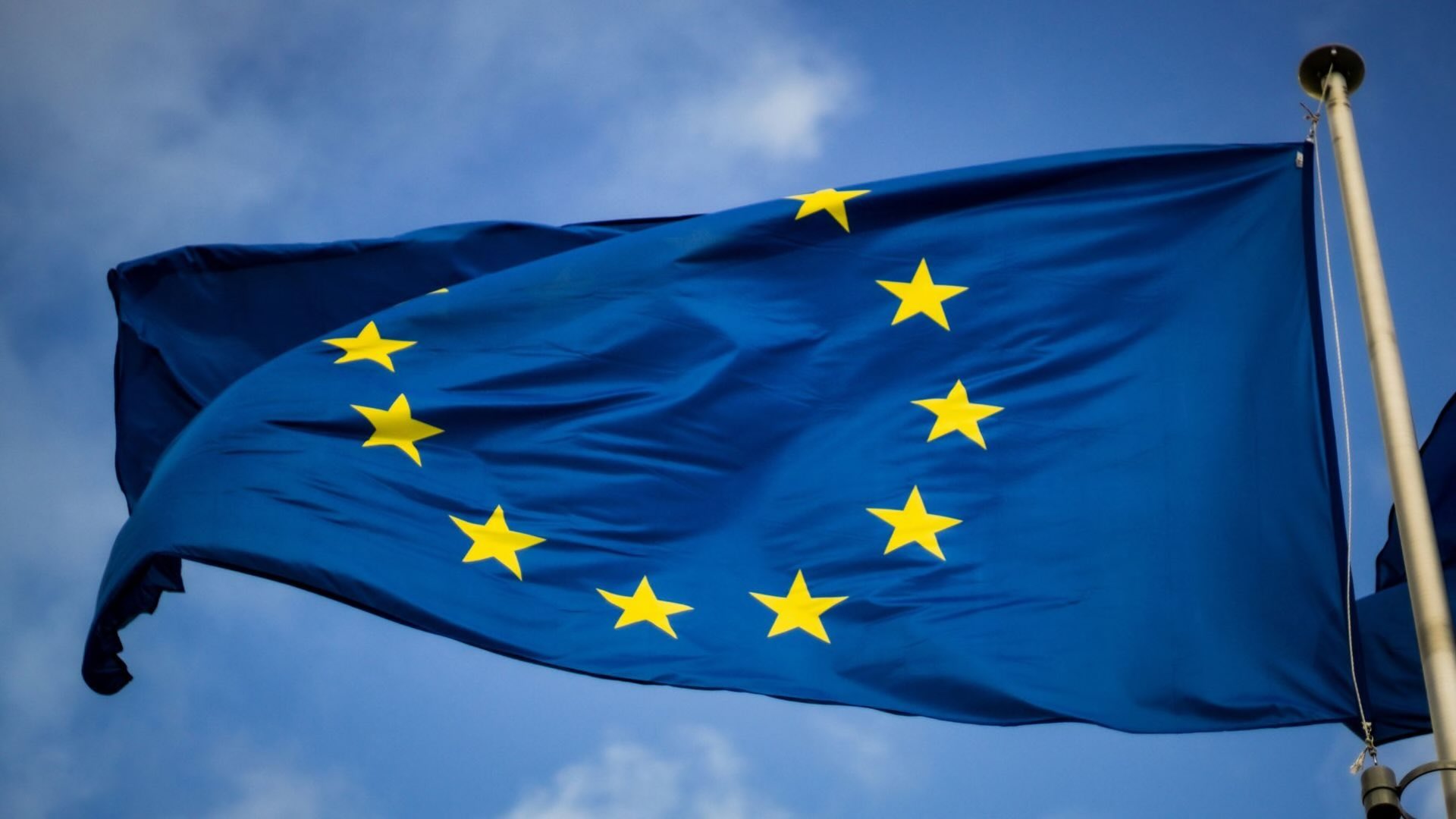 european flag with yellow stars